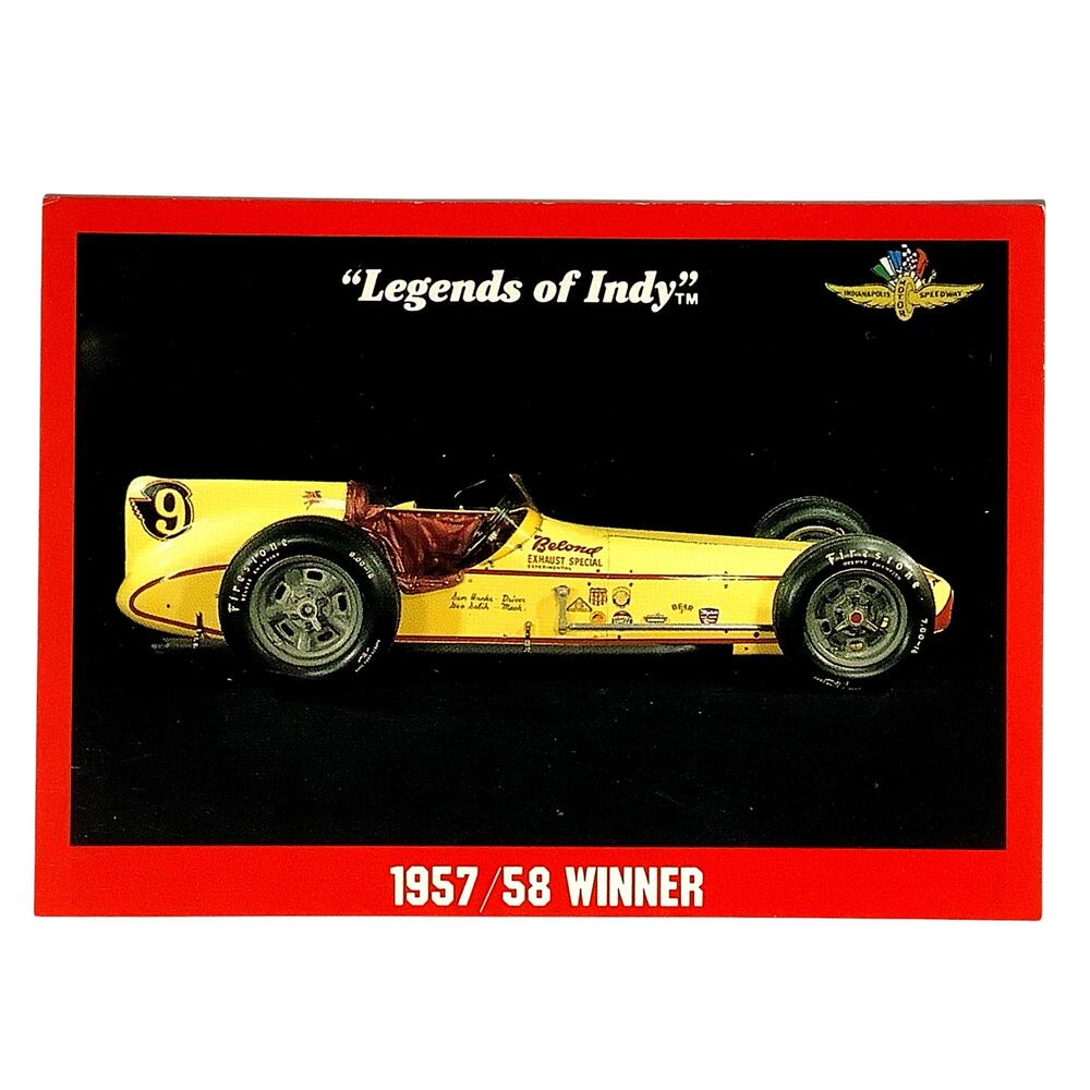 1957/1958 Belond Special Winner, Indy 500, 1992 Legends of Indy, Card #99